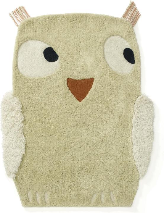 Produktbild Kids Concept Teppich Eule Edvin grün (120 x 90 cm)