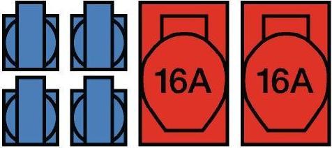 Produktbild HP Autozubehör Kunststoffwandverteiler Verschraubung M32 2xCEE 16 A, 4x230V (4 x, CEE)