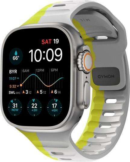 Produktbild Nomad Sport Band 42/44/45mm bicolor Lunar Gray/High Volta (Fluorkautschuk, 44mm)