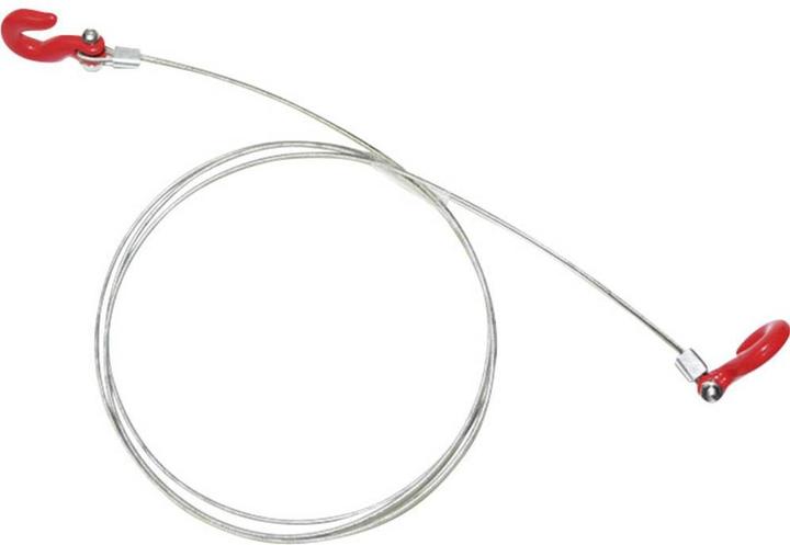 Produktbild Absima Stahlkabel mit Schwerlasthaken 84cm 1:10