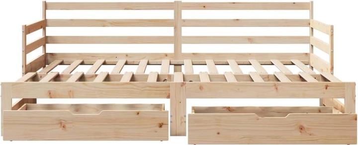 Produktbild vidaXL Tagesbett Ausziehbar mit Schubladen (90 x 200 cm)
