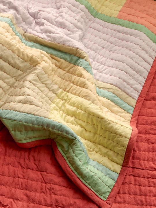 Immagine prodotto Hübsch Pavilion Decke Block Coral/ Multifarben (200 x 140 cm)