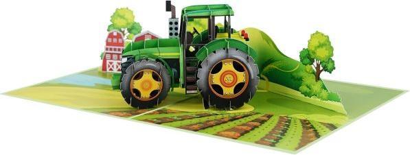 Actual product image MU Classic 3D Pop-Up Grusskarte - Traktor (1 pcs.)