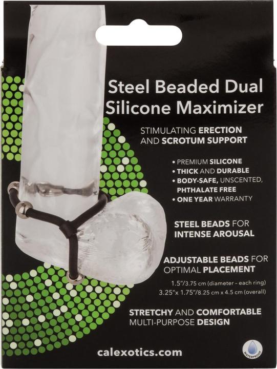 Image du produit CalExotics Acier perlé double silicone Maximizer (3.75 cm)