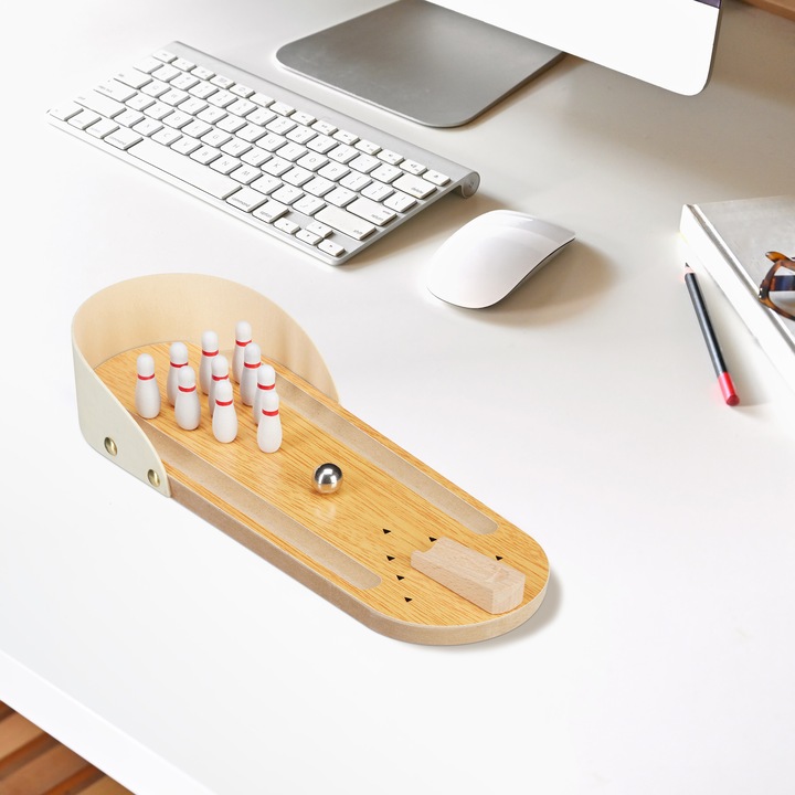 Actual product image Relaxdays Mini Table Top Bowling Game