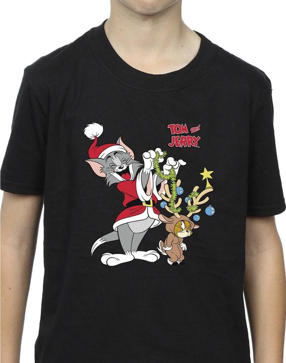 Actual product image Tom & Jerry Boys Christmas Reindeer T-Shirt (140, 146)