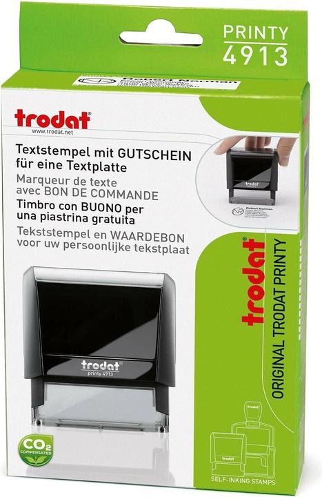Produktbild Trodat Stempel 4913 Inviduell gestaltbar, Schwarz