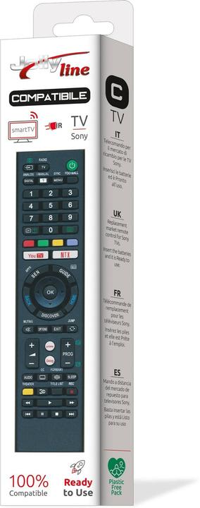 Image du produit Jolly Line Compatible SONY (Télécommande spécifique à l'appareil, Infrarouge)