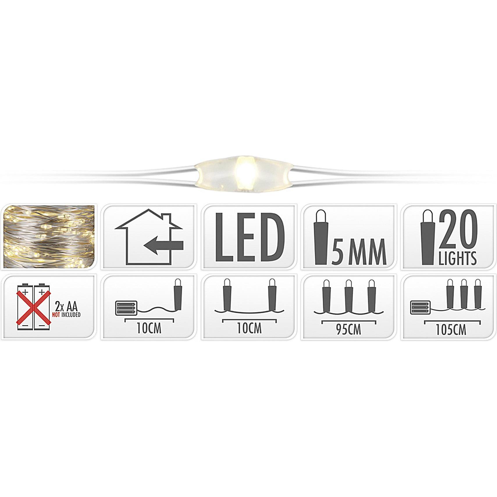 Thumbnail - Fs-Star, Lichterkette, LED Lichterkette (0.95 m)