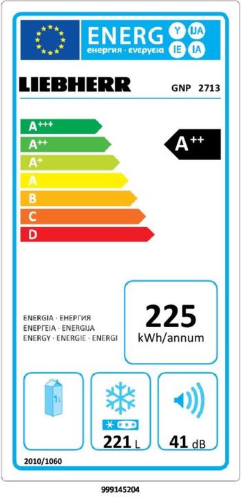 Energie-Label Liebherr Gnp 2713 (Freistehend, 232 l)