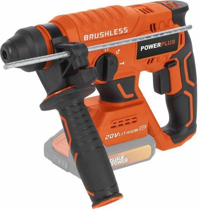 Produktbild Powerplus Dual Power Bohrhammer bürstenlos 20V - exkl. Akku und Ladegerät - 5 Acc.