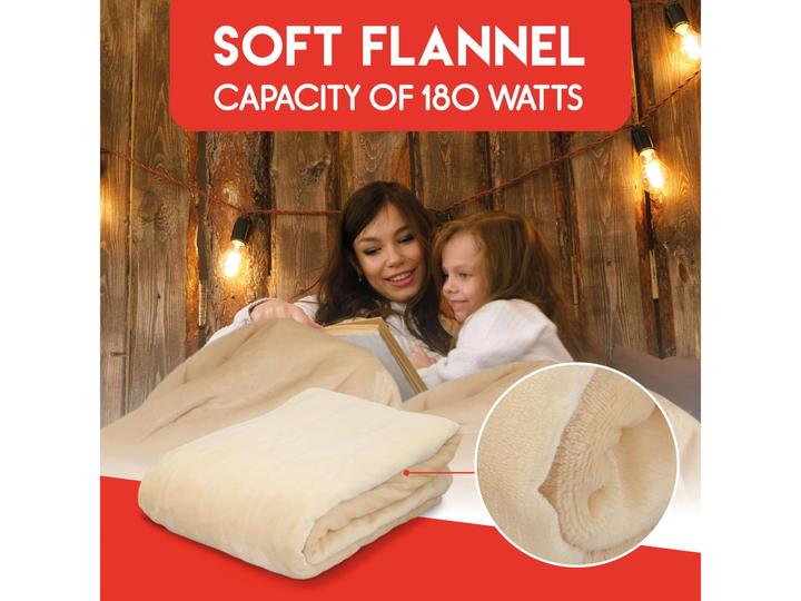 Produktbild alpina Blanket heated ivory180w PES (180 x 130 cm)
