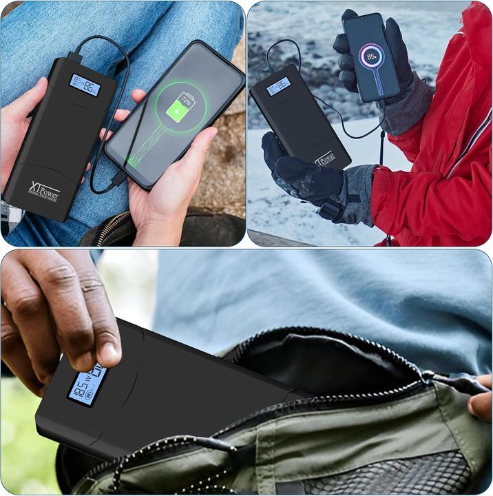 Image du produit Xpower XTPower XT-20000 QC3 Powerbank 20400 mAh Li-Ion USB, DC femelle 3.5mm Noir (20400 mAh, 65 W, 75.48 Wh)