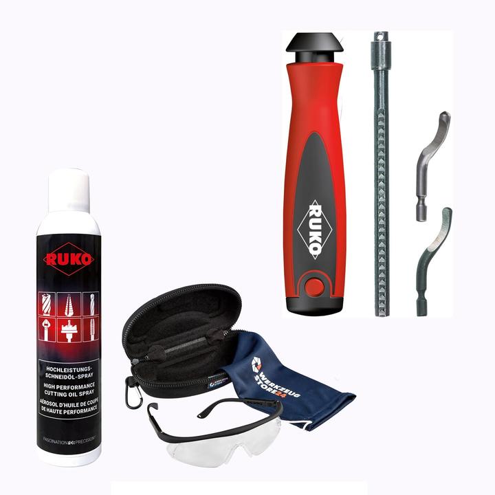 Ruko Unigrat-Satz E, HSS, 5tlg. inkl. Spray & Schutzbrille