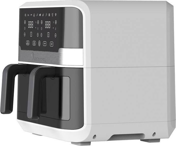 Immagine prodotto MasterPRO Friggitrice ad aria calda Rocket Duo 2400W con display, indicatore luminoso nero, argento
