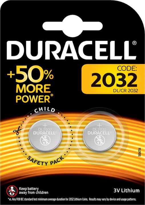 Produktbild Duracell Lithium Knopfzellen (2 Stk., CR2032, 230 mAh)