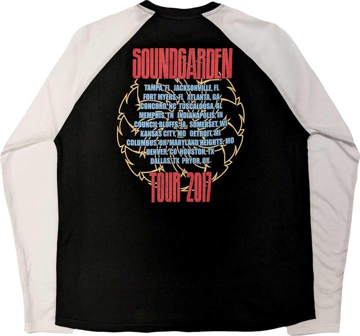 Immagine prodotto Soundgarden Tour 2017 Maglietta Raglan Adulto Unisex (L)