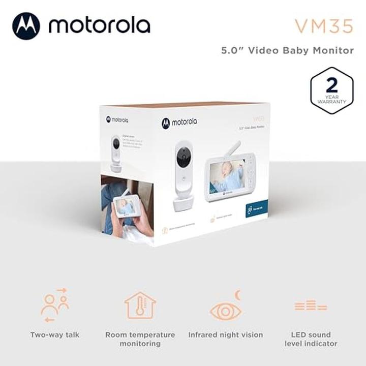 Produktbild Motorola Baby Monitor VM35 (Babyphone mit Kamera, 300 m)