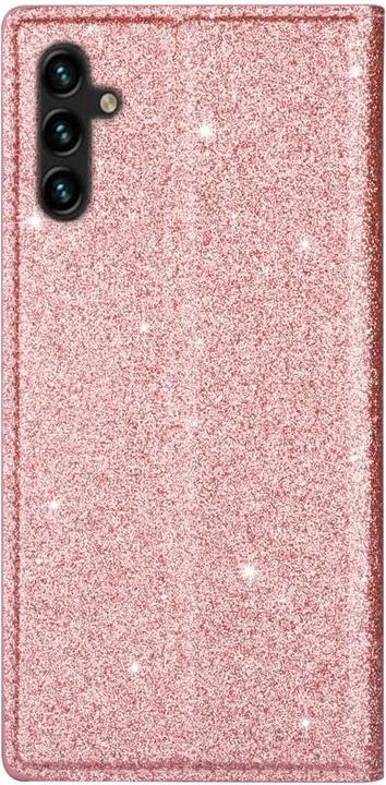 Actual product image Cover-Discount Galaxy A34 - Flip Case Glitter pink (Samsung Galaxy A34 5G)