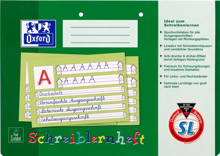 Image du produit Oxford Cahier d'apprentissage de l'écriture, A4 horizontal (A4, Couverture rigide)