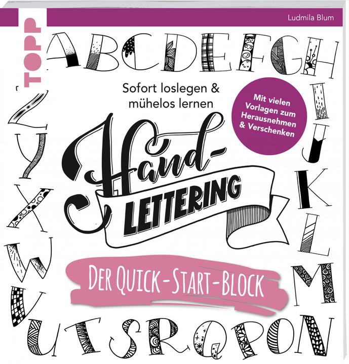 Produktbild Handlettering. Der Quick-Start-Block (Deutsch, Ludmila Blum, 2018)