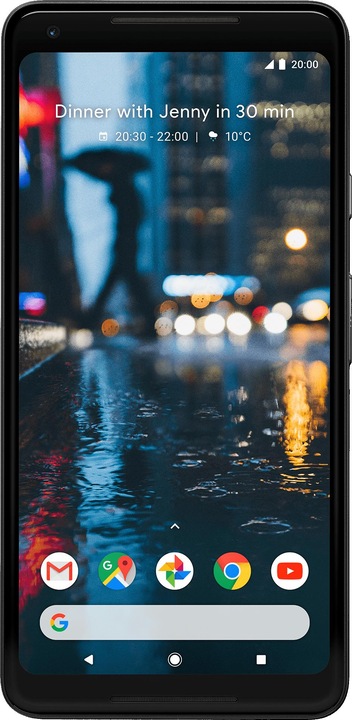Google Pixel 2 XL (128 GB, Just Black, 6", Single SIM, 12.20 Mpx, 4G)
