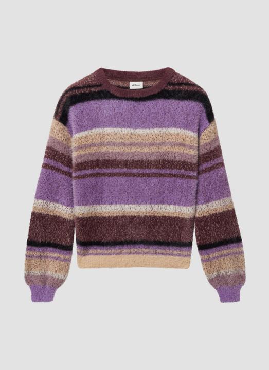 Produktbild s.Oliver Strickpullover Flauschiger Strick-Pullover im Loose Fit (134, 140)