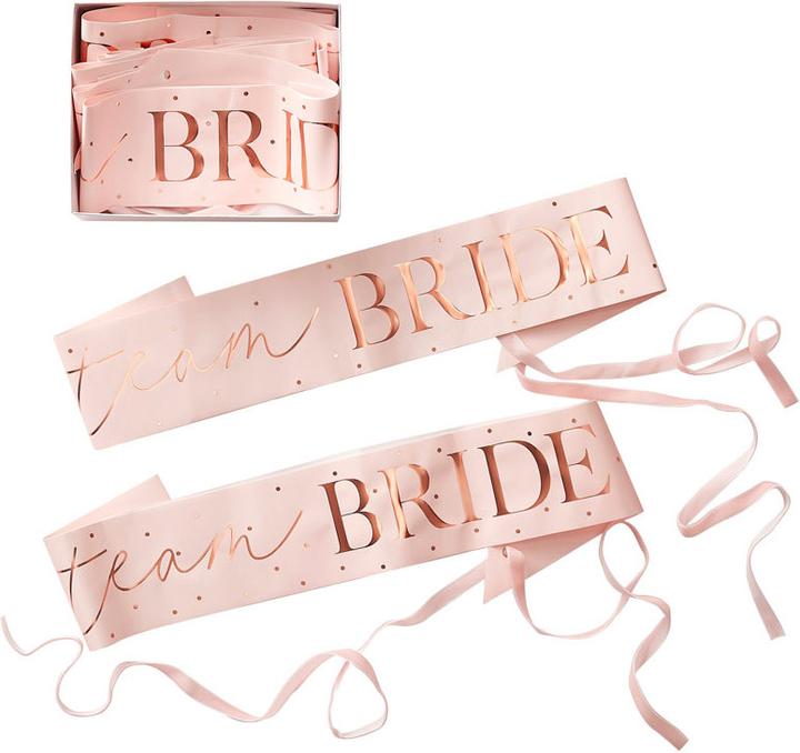 Image du produit Ginger Ray Écharpe Team Bride or rose (6 pcs)