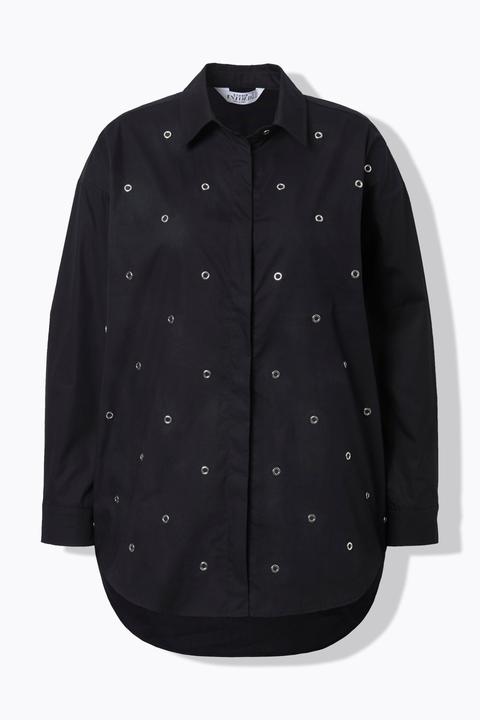 Actual product image Studio Untold Eyelet Button Down Blouse (60)