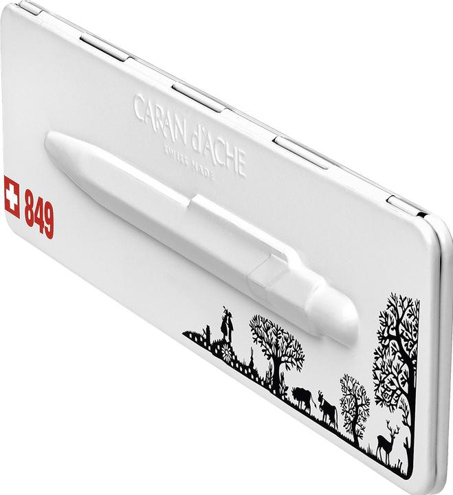 Immagine prodotto Caran d'Ache 849 Scherenschnitt mit Etui (Argento, Nero, 1 x)