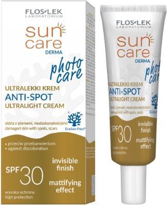 Produktbild Floslek Sun Care Derma Photo Care Ultralight Anti-Spot Face Cream Spf30 30Ml (Sonnencreme, SPF 30, 30 ml)