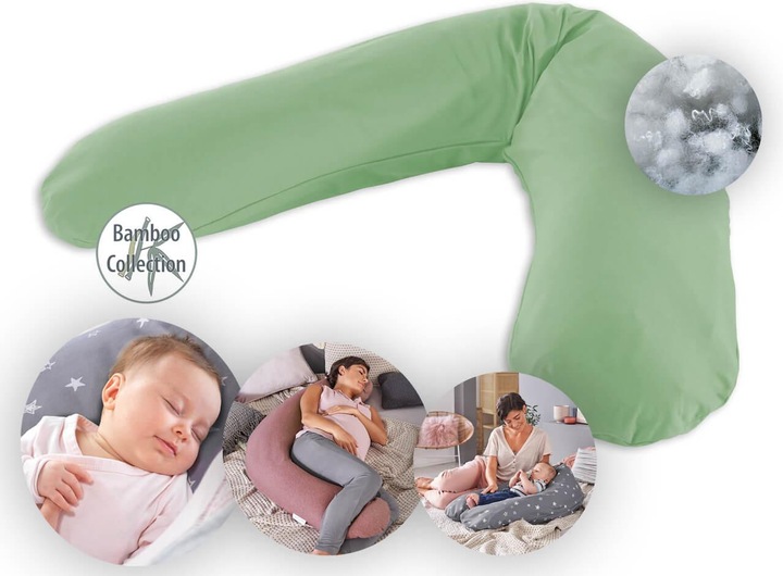 Produktbild Theraline Stillkissen "Das Original" mit Polyester Hohlfaser Füllung inkl. Bezug 190 cm (190 cm)