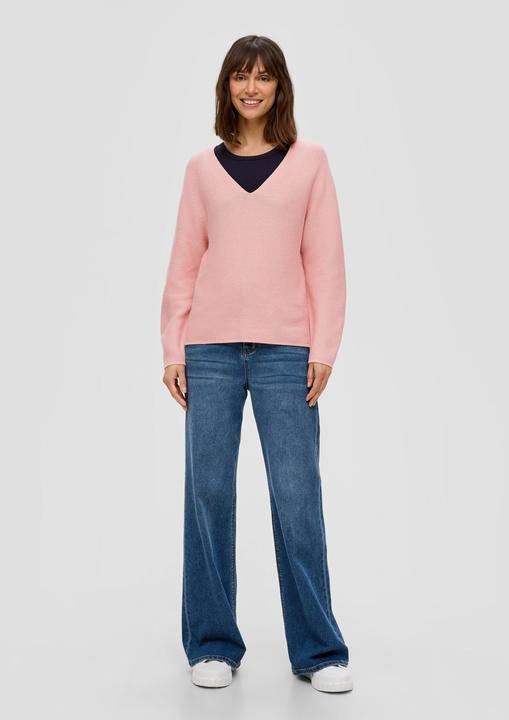 Immagine prodotto s.Oliver Strickpullover Strickpullover mit V-Ausschnitt (46)