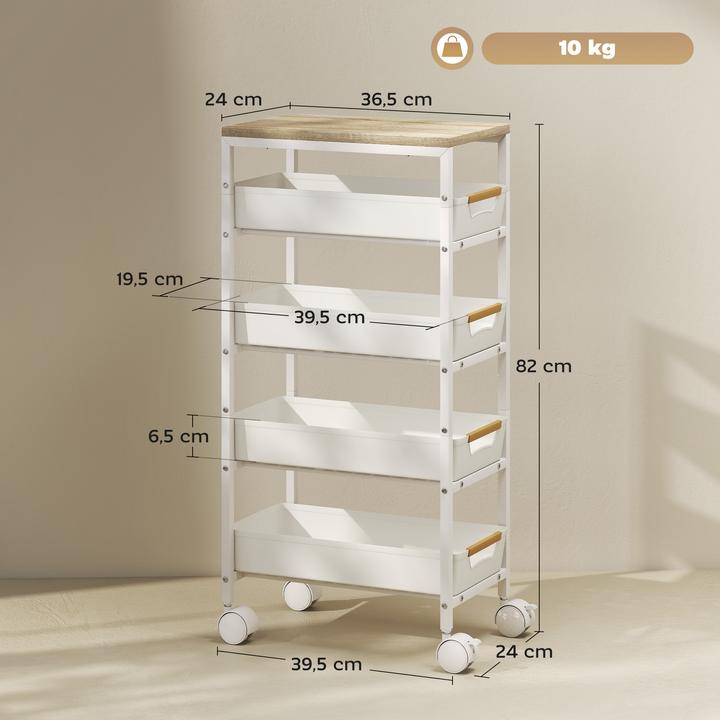 Actual product image Homcom Kitchen trolley