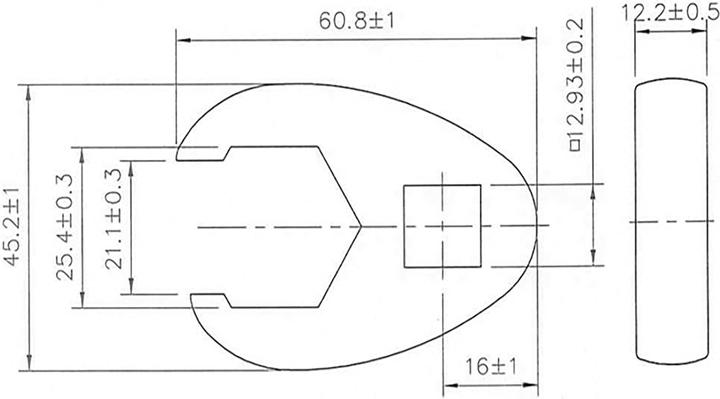 Image du produit BGS Clé col de cygne 12,5 mm (1/2) 25 mm (25 mm)