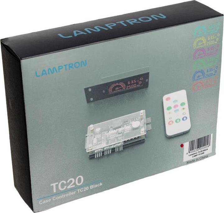 Produktbild Lamptron TC20 PCI RGB fan and LED controller - black (1 Lüfter)