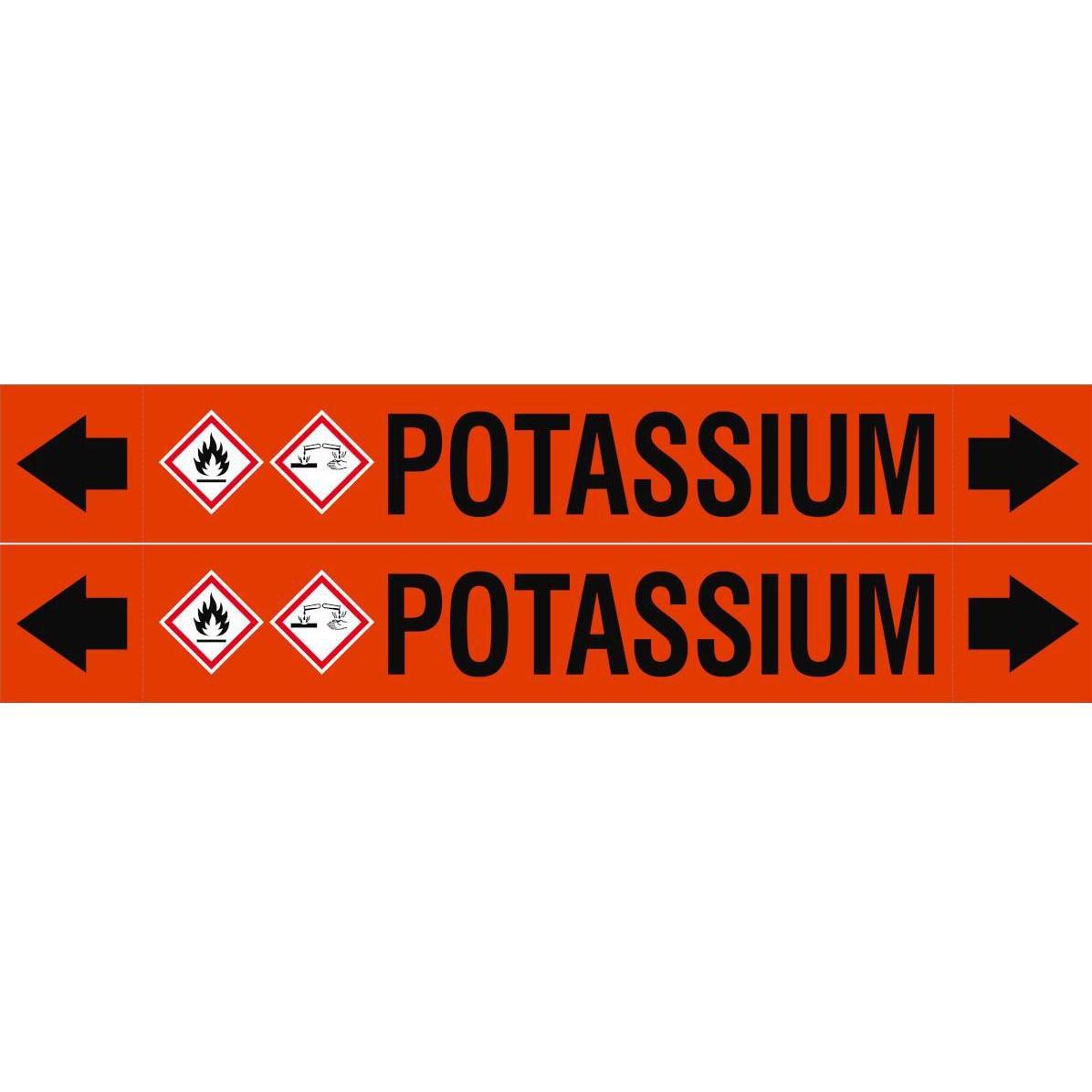 Brady ASME - Rohrmarkierer - Potassium (ASMEPM-50X345MM-POTASSIUM)