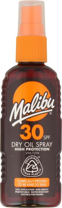 Productafbeelding Malibu Dry Oil Spray SPF30 - Zonnebrandspray - 100ml (Zonnebrandolie, Zonnebrandspray, SPF 30, 100 ml)