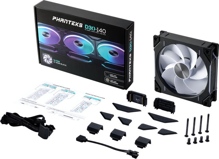 Image du produit Phanteks D30 PWM Reverse Airflow D-RGB (140 mm, 1 x)
