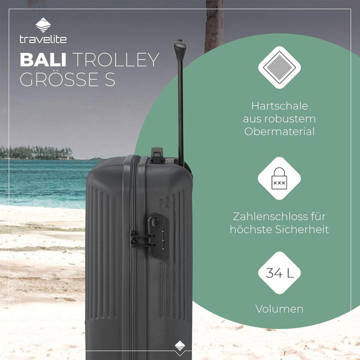 Actual product image Travelite Trolley + Suitcase Bali 4w Trolley S (34 l)