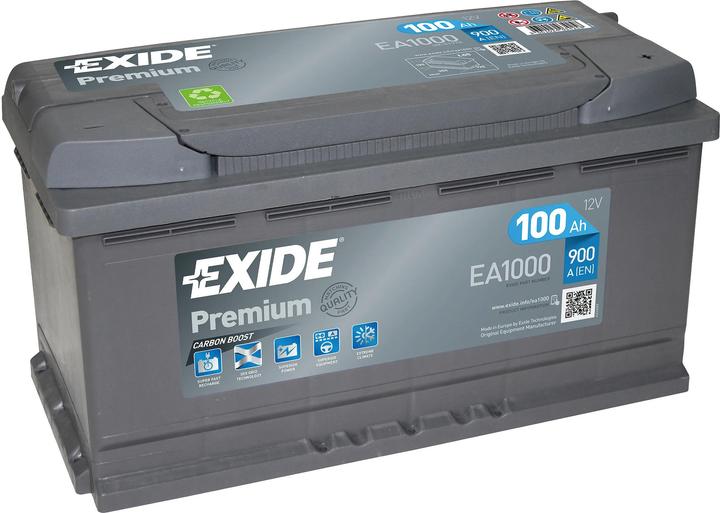 Exide Premium Carbon EA1000 (12 V, 100 Ah, 900 A)