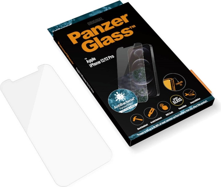 Actual product image PanzerGlass Screen Protector (1 Piece, Apple iPhone 12, Apple iPhone 12 Pro)