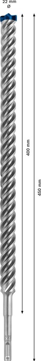 Image du produit Bosch Professional Zubehör Foret marteau EXPERT SDS plus-7X, 22 x 400 x 450 mm (4-22 millimètres)