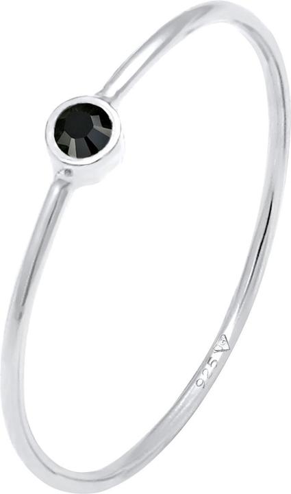 Produktbild Elli Ring Stapelring Basic Kristalle 925 Silber (42, 925 Silber)