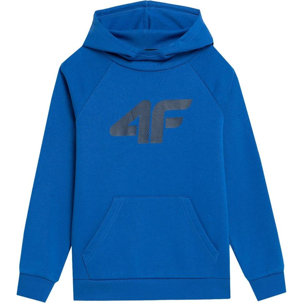 4F, Jungen, Pullover, Jungen Sweatshirt cobalt 4FJSS23TSWSM220 36F 128cm, Blau, (36 F)