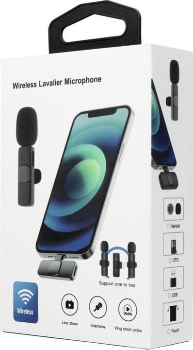 Actual product image OEM Other Computer Accessory Wireless lavalier microphone Lightning double (2 in set) K1 pink