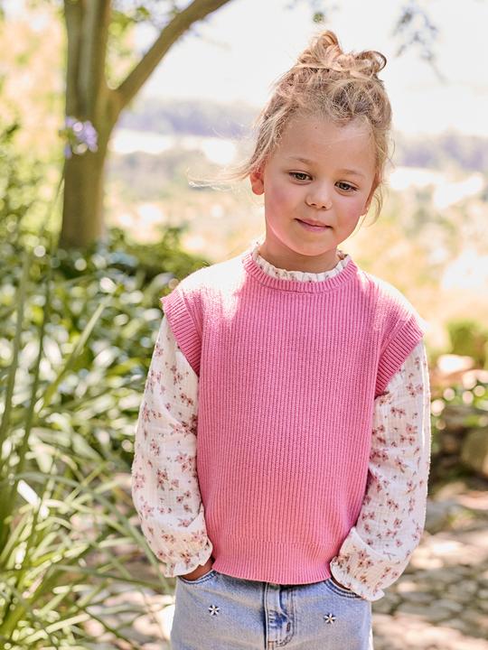 Produktbild Vertbaudet Pullover Mädchen, 2-in-1-Look (146, 152)