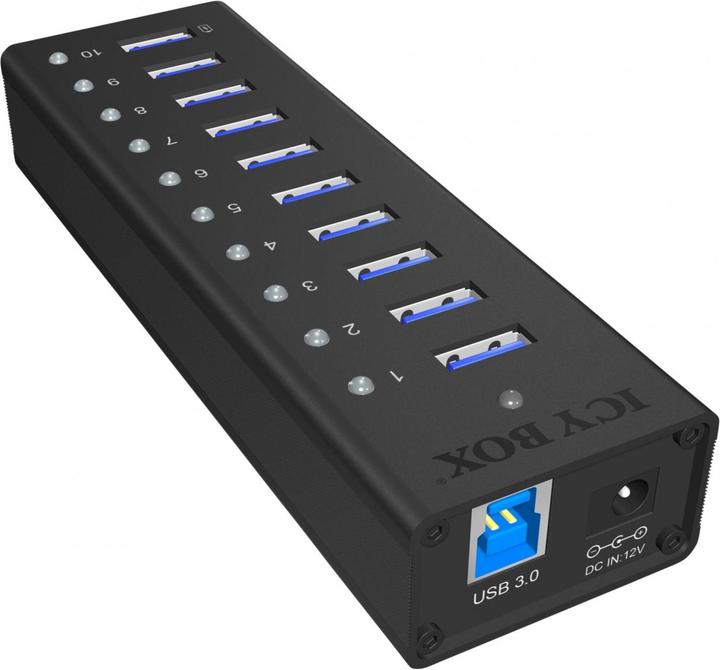 Produktbild Icy Box Ib-Ac6110 (USB-B, 10 Ports)