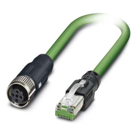 Phoenix Contact NBC-FSD/10,0-93B/R4A, Elektronikkabel + Stecker, Grün