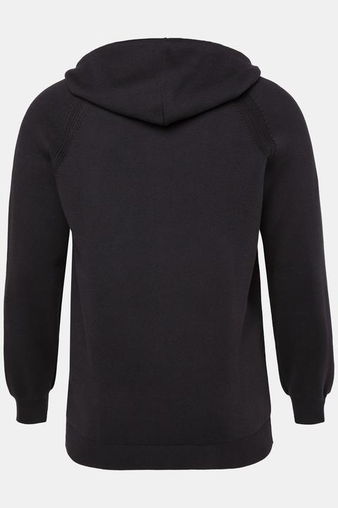 Produktbild JP1880 Strickjacke, elastischer Strick, Kapuze, Känurutasche, bis 7 XL (L)